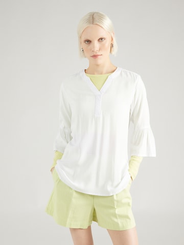 Sublevel Blouse in Wit: voorkant