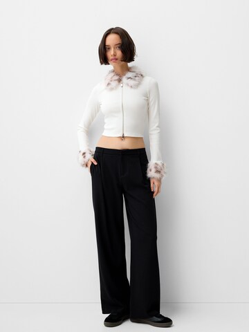 Bershka Knit cardigan in Beige