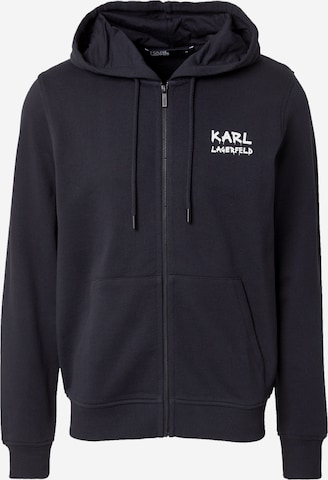 Karl Lagerfeld Jopa na zadrgo | modra barva: sprednja stran