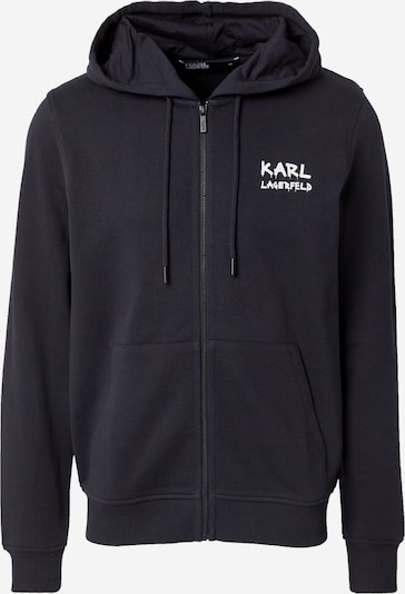 Džemperis iš Karl Lagerfeld, spalva – tamsiai mėlyna jūros spalva / balta, Prekių apžvalga