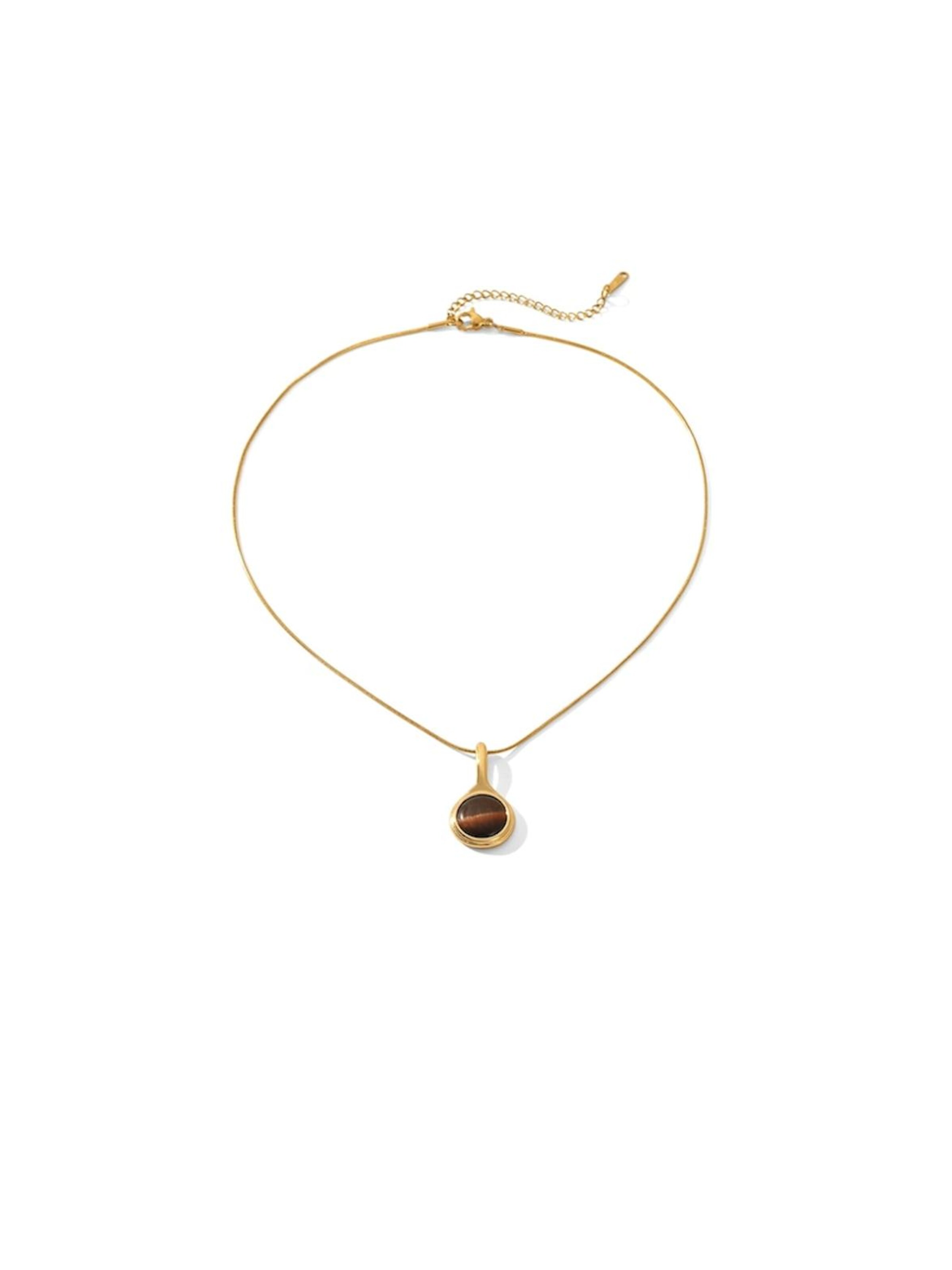 Cala Rose Necklace 'ORBIT' in Brown: front