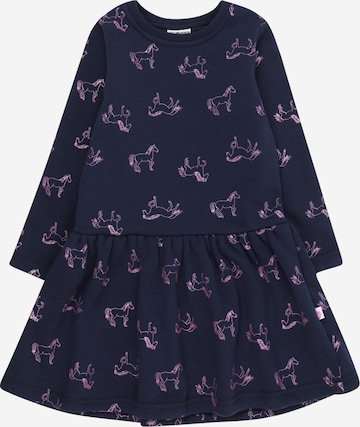 SALT AND PEPPER Dress 'Horses' in Blue: front