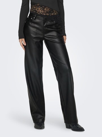 ONLY Regular Broek 'KIRI ' in Zwart: voorkant