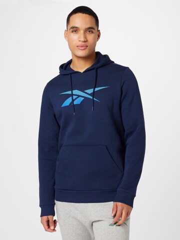Reebok - Sweatshirt de desporto em azul: frente