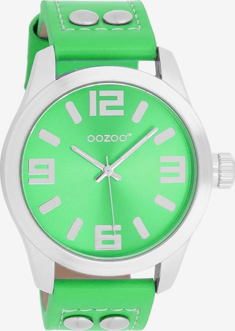 OOZOO Analog Watch in Green: front