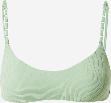 Seafolly Bygelfri Bikiniöverdel i grön: framsida