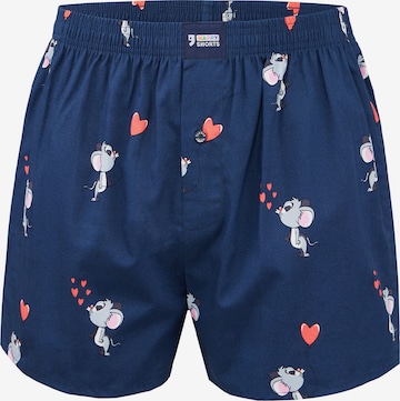 Happy Shorts Boxer ' Motives ' in Blau: predná strana