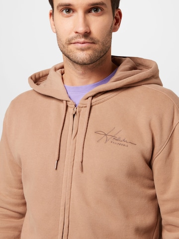 HOLLISTER - Sudadera con cremallera en marrón