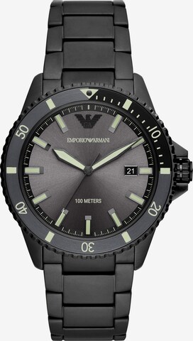 Emporio Armani Analog Watch in Black: front