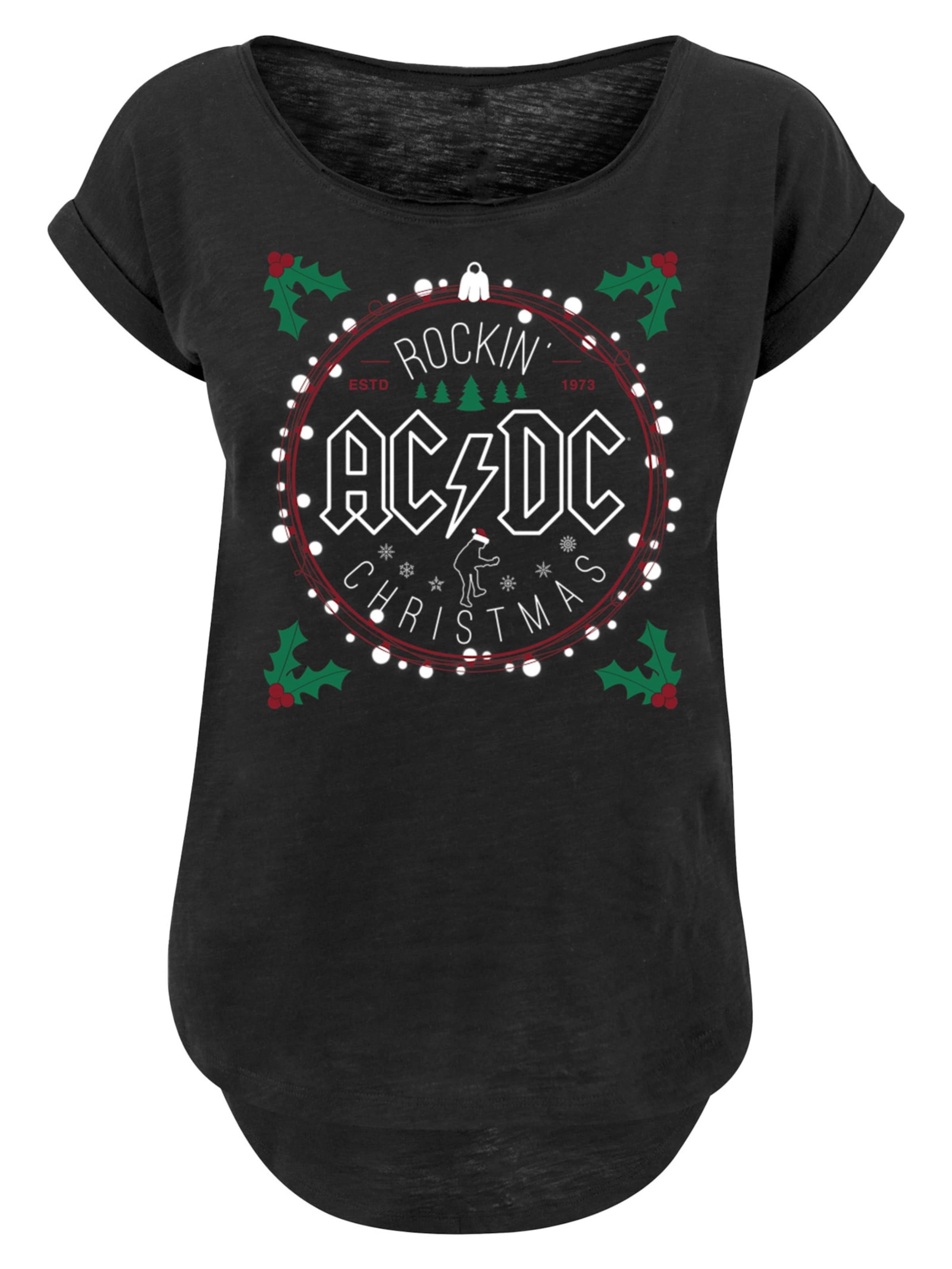 F4NT4STIC Shirt 'ACDC' in Black: front