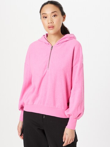 ROXY Sweatshirt 'TIME WILL TELL' i rosa: framsida