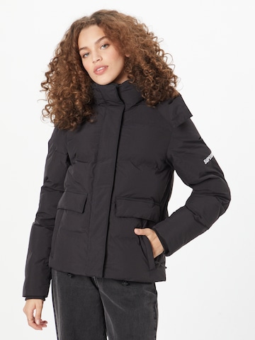 Veste de sport Superdry en noir : devant