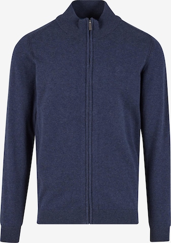 INDICODE JEANS Gebreid vest in Blauw: voorkant