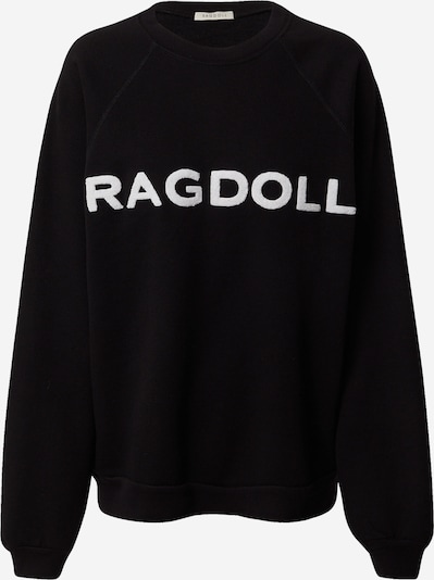Ragdoll LA Sweater majica 'Vintage' u crna / bijela, Pregled proizvoda
