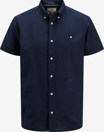 Chemise 'JPRBLUSummer' Jack & Jones Plus en bleu : devant