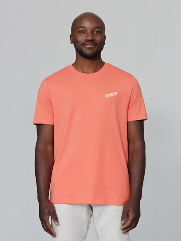 Maglietta ' Go Green ' di Watapparel in arancione: frontale