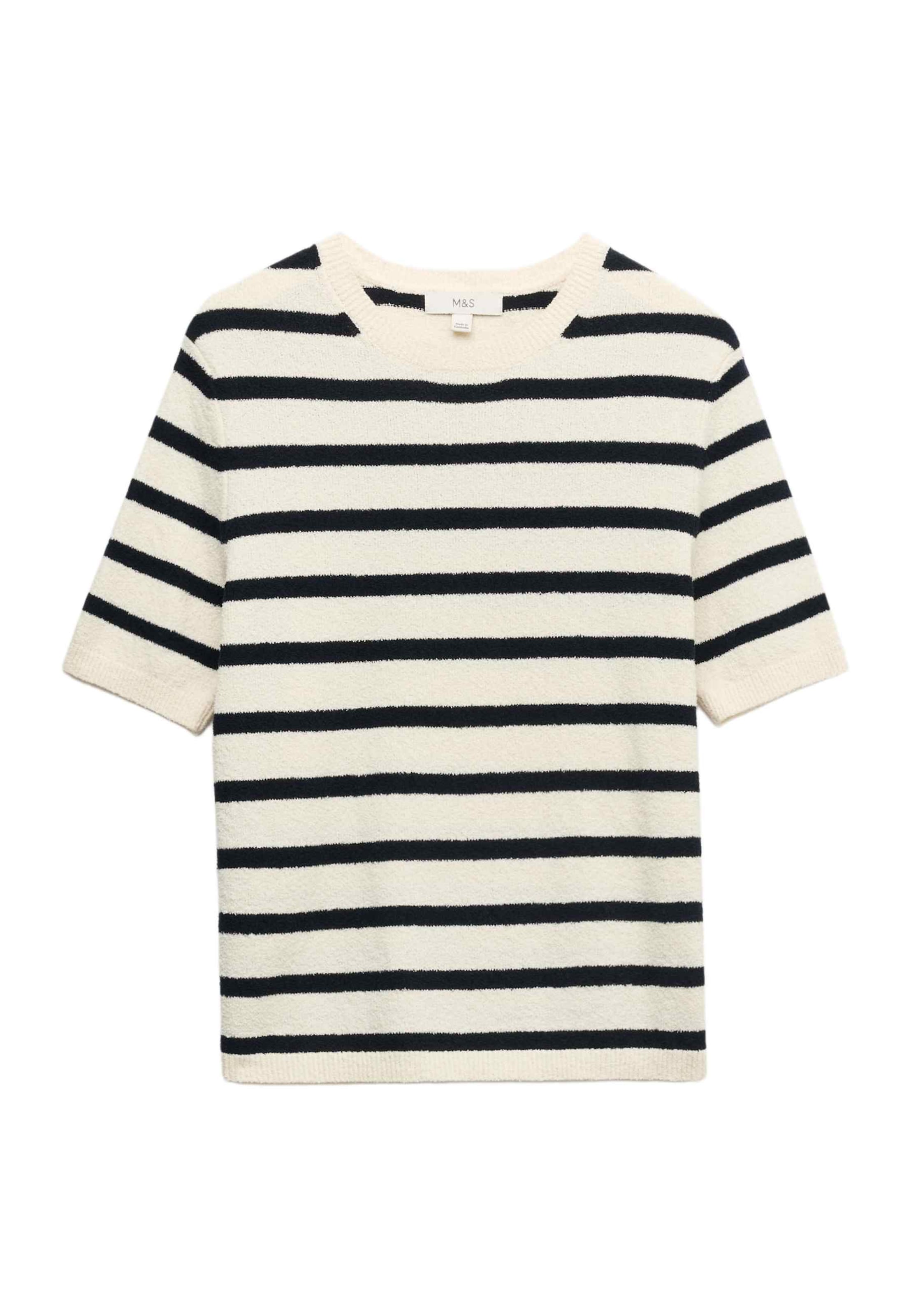 Marks & Spencer Sweater in XS in Ecru / Black, Item view
