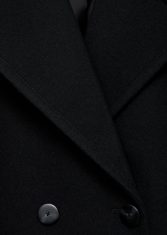MANGO Between-Seasons Coat in Black