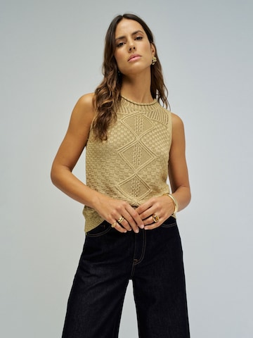 Haut Salsa Jeans en beige : devant