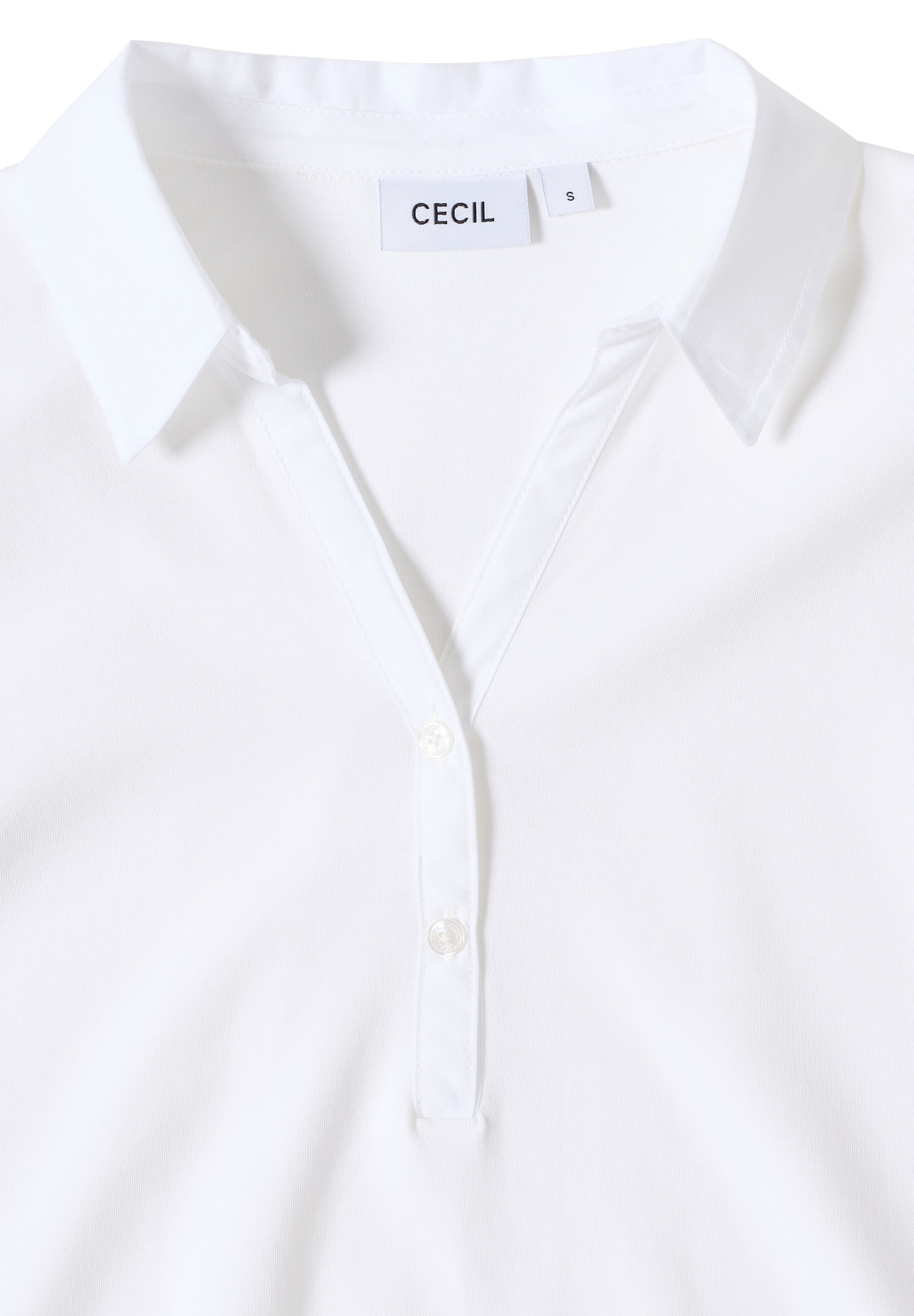 CECIL Poloshirt in Weiß