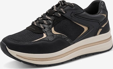 Tamaris Sneakersy niskie w kolorze czarny: przód