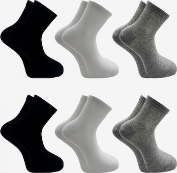 Chaussettes 'Quarter Sportsocken' El Sueno en mélange de couleurs : devant