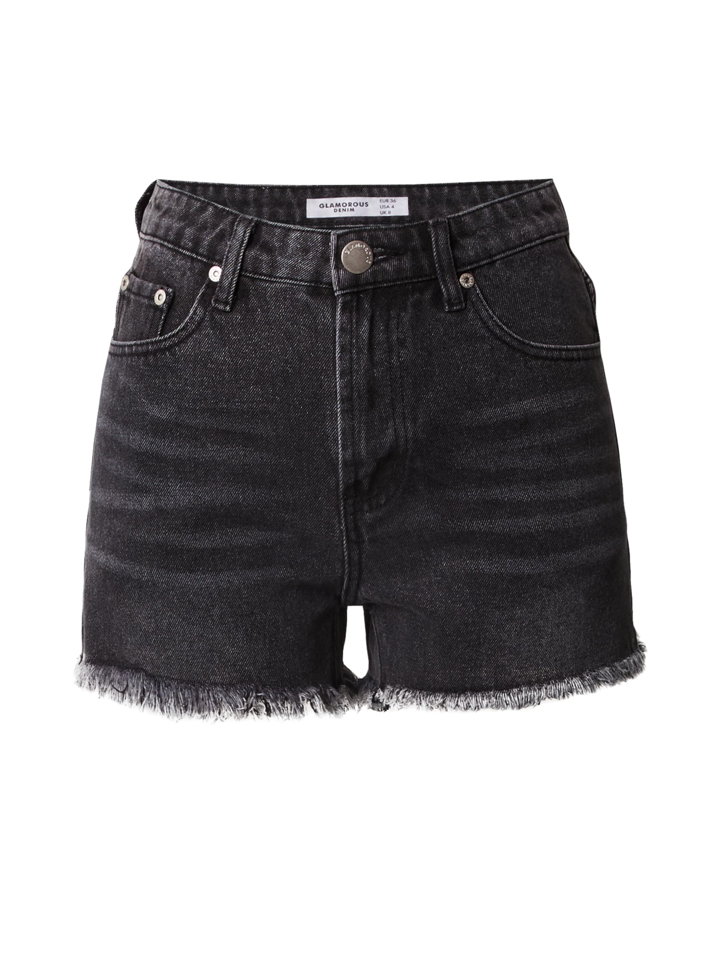 GLAMOROUS Štandardný strih Džínsy - Čierna: predná strana