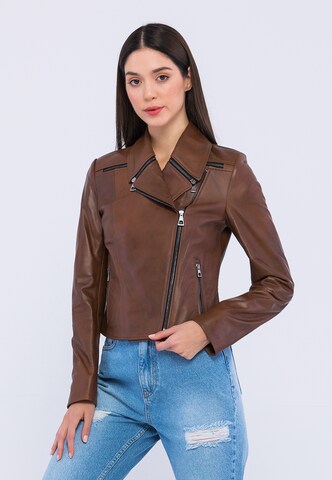 Giorgio di Mare Between-season jacket in Brown: front