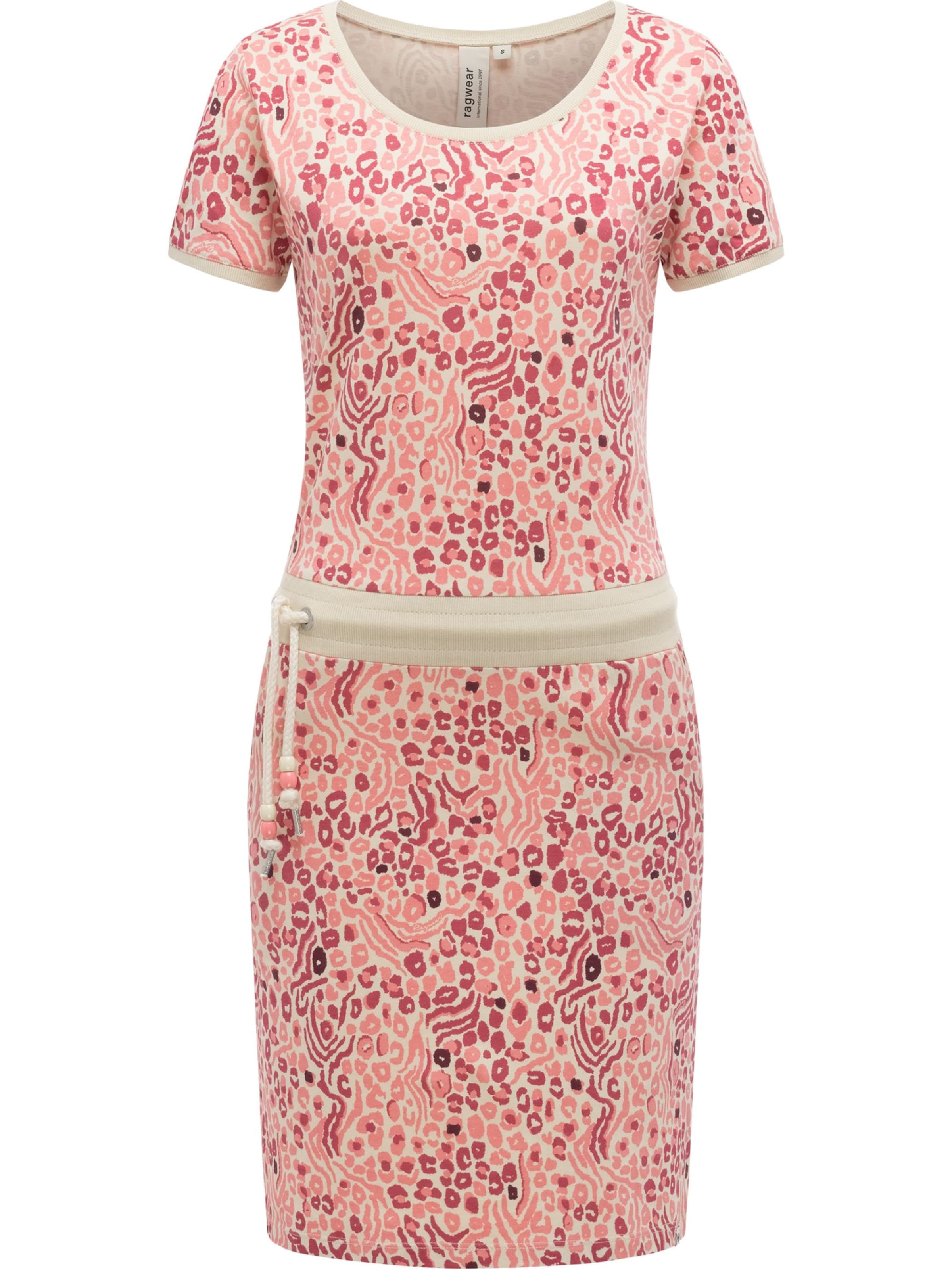 Ragwear Zomerjurk 'Baomi Zoo Youmodo' in Roze: voorkant