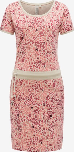 Ragwear Kleid 'Baomi Zoo Youmodo' in 34 in beige / pink / dunkelpink, Produktansicht