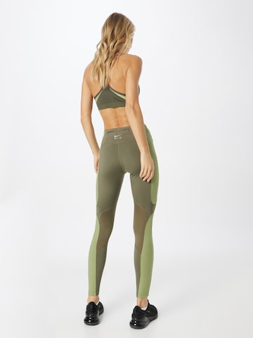 NIKE Skinny Workout Pants in Green