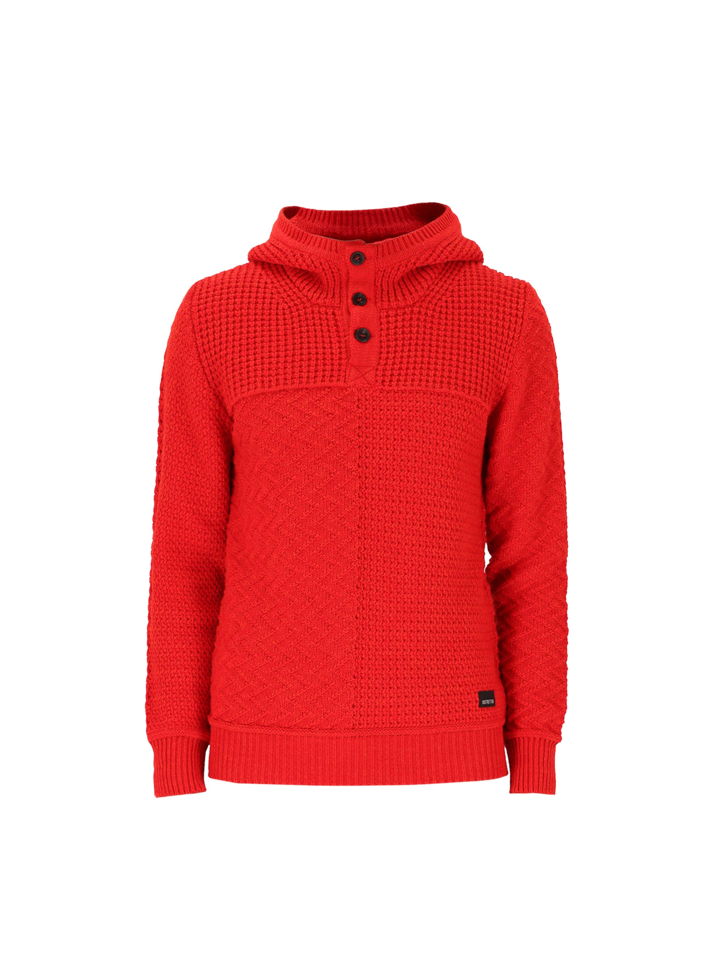 Distretto12 Trui 'Zoltan' in Rood: voorkant