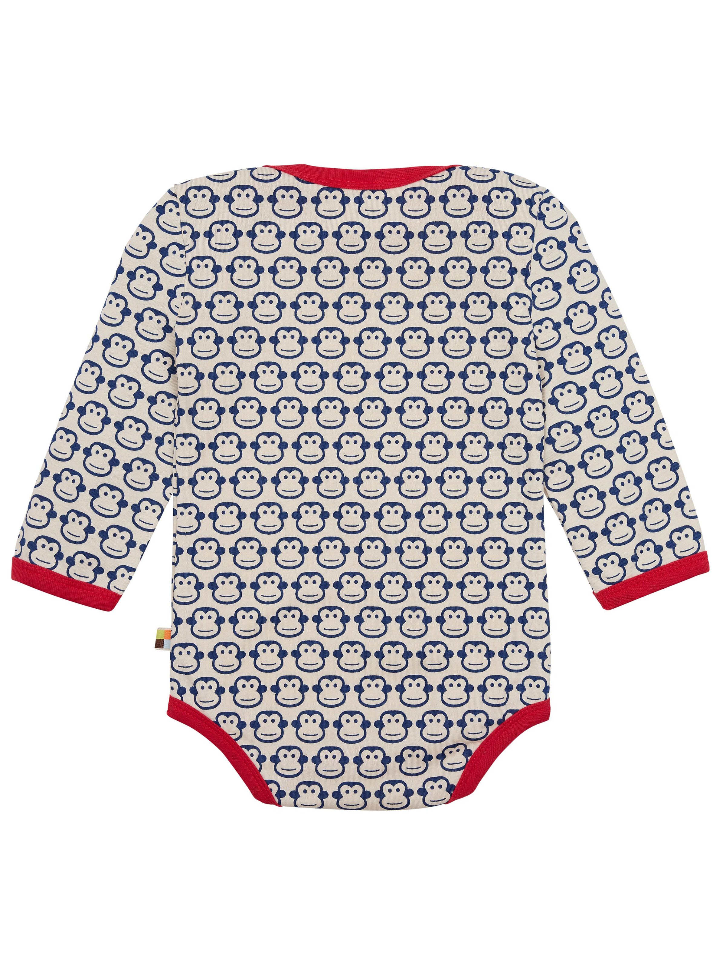 loud + proud Strampler/Body 'Affen'‌‌‌‌‌‌‌‌ in Blau