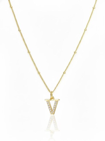 Hey Happiness Kette 'Letter V'‌‌‌‌‌ in Gold