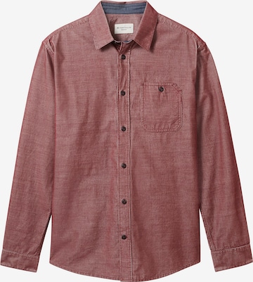 TOM TAILOR Regular Fit Hemd in Rot: Vorderseite