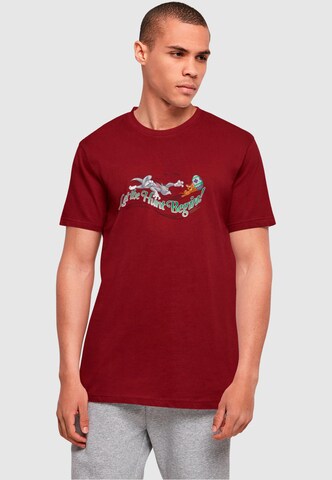 T-Shirt 'Tom and Jerry - Let The Hunt Begin' ABSOLUTE CULT en rouge : devant