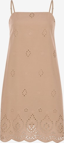 FRESHLIONS Sommerkleid 'Ella' in Beige: Vorderseite