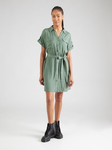 VERO MODA Blousejurk 'VMBUMPY' in Groen: voorkant