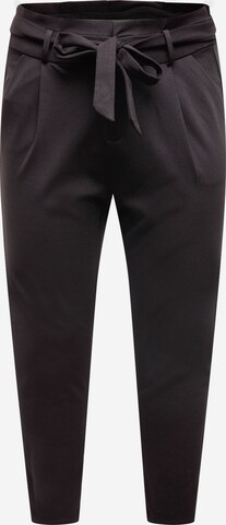 Vero Moda Curve Pleat-Front Pants in Black: front