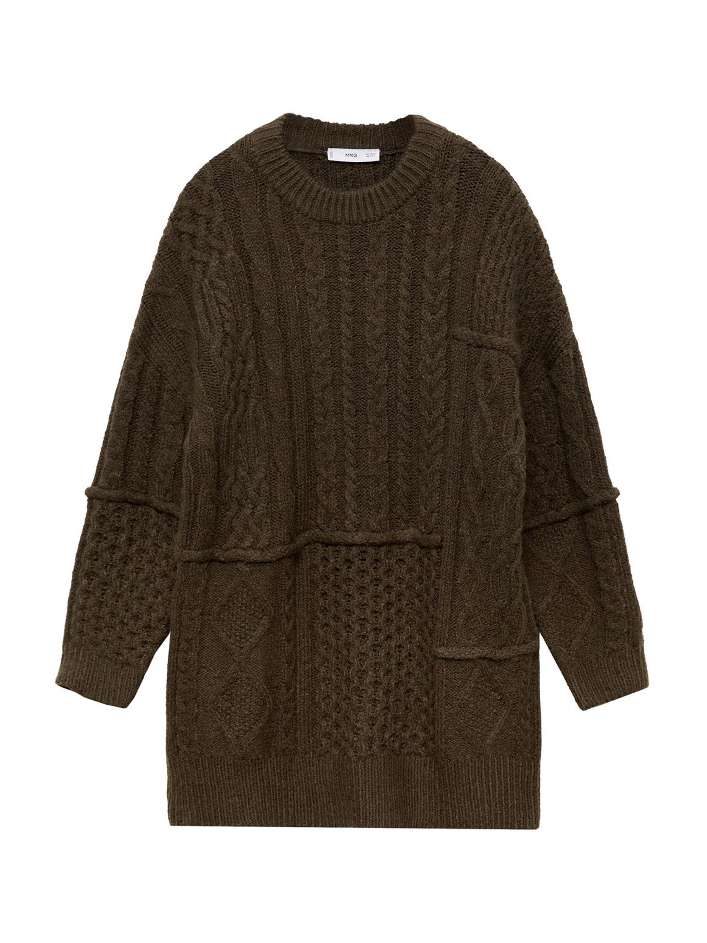 MANGO Kleid 'Natte' in Grün: Vorderseite