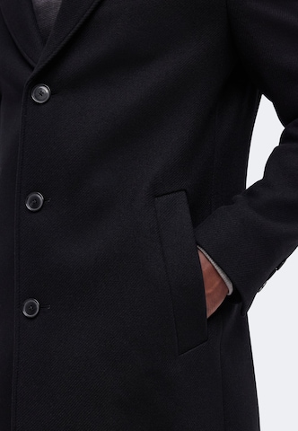 BOSS Between-seasons coat 'H-Hyde-E-264' in Black: front