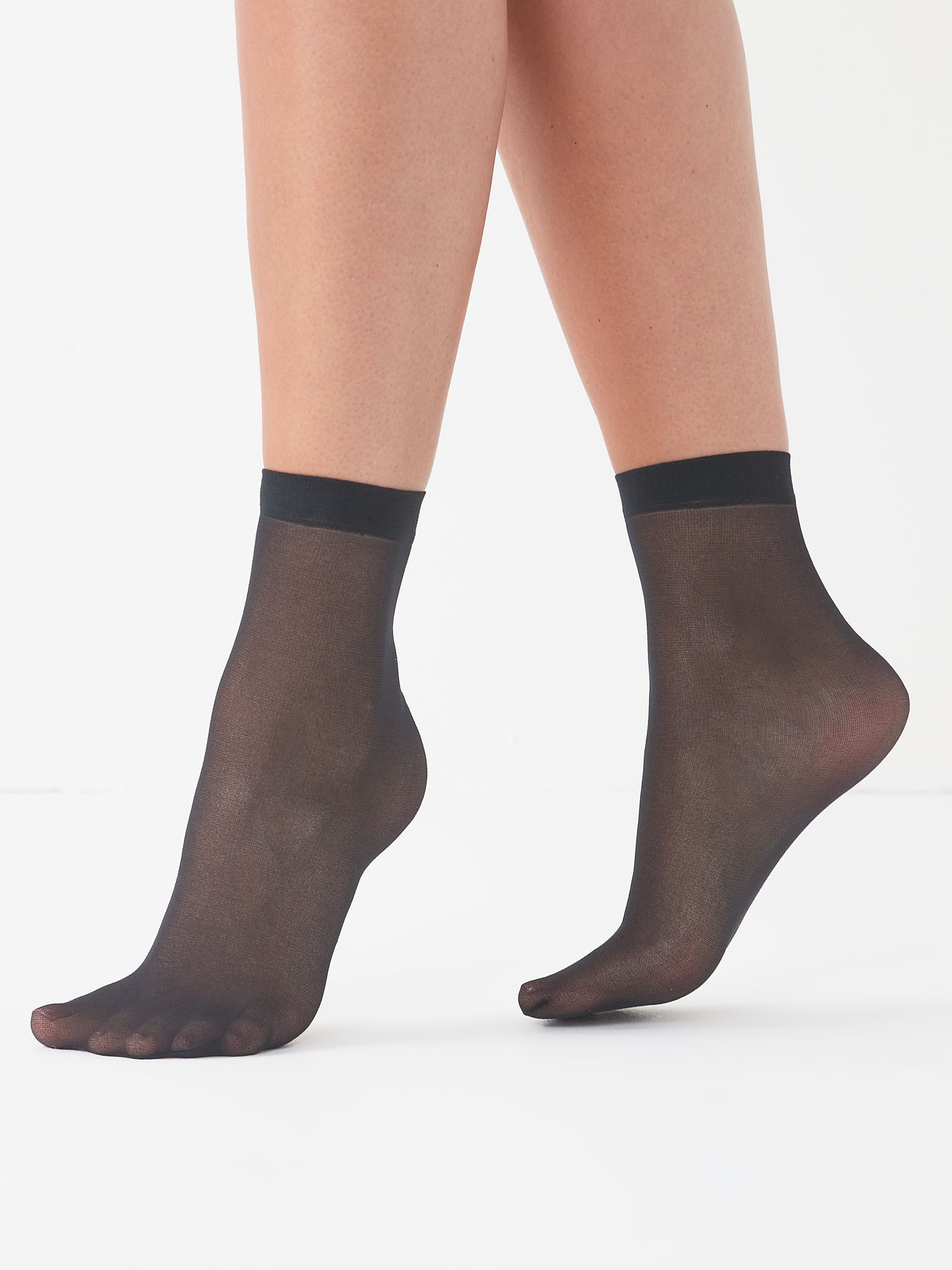 Next Fine Stockings in Black: front