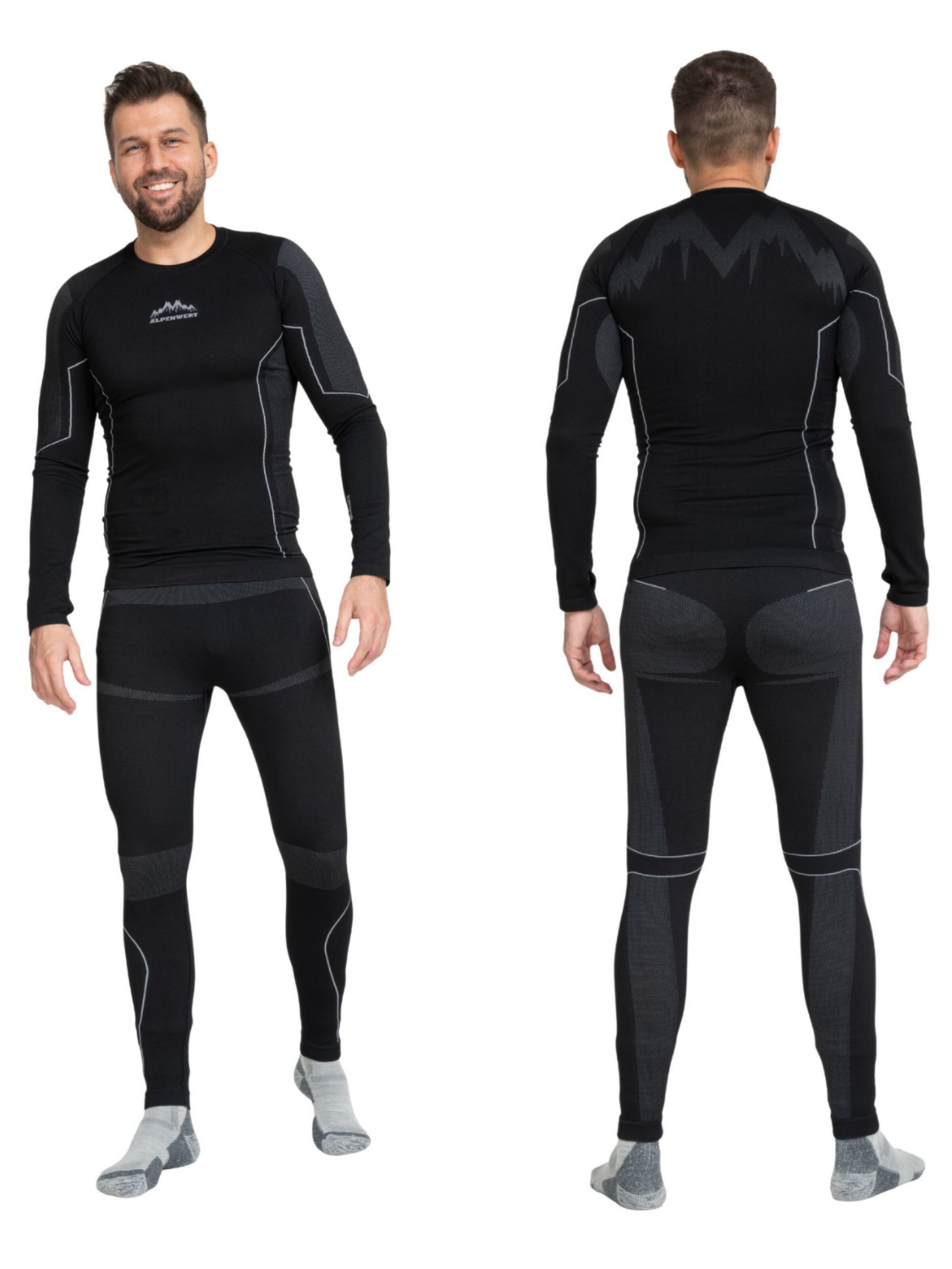 Alpenwert Base Layer in Black