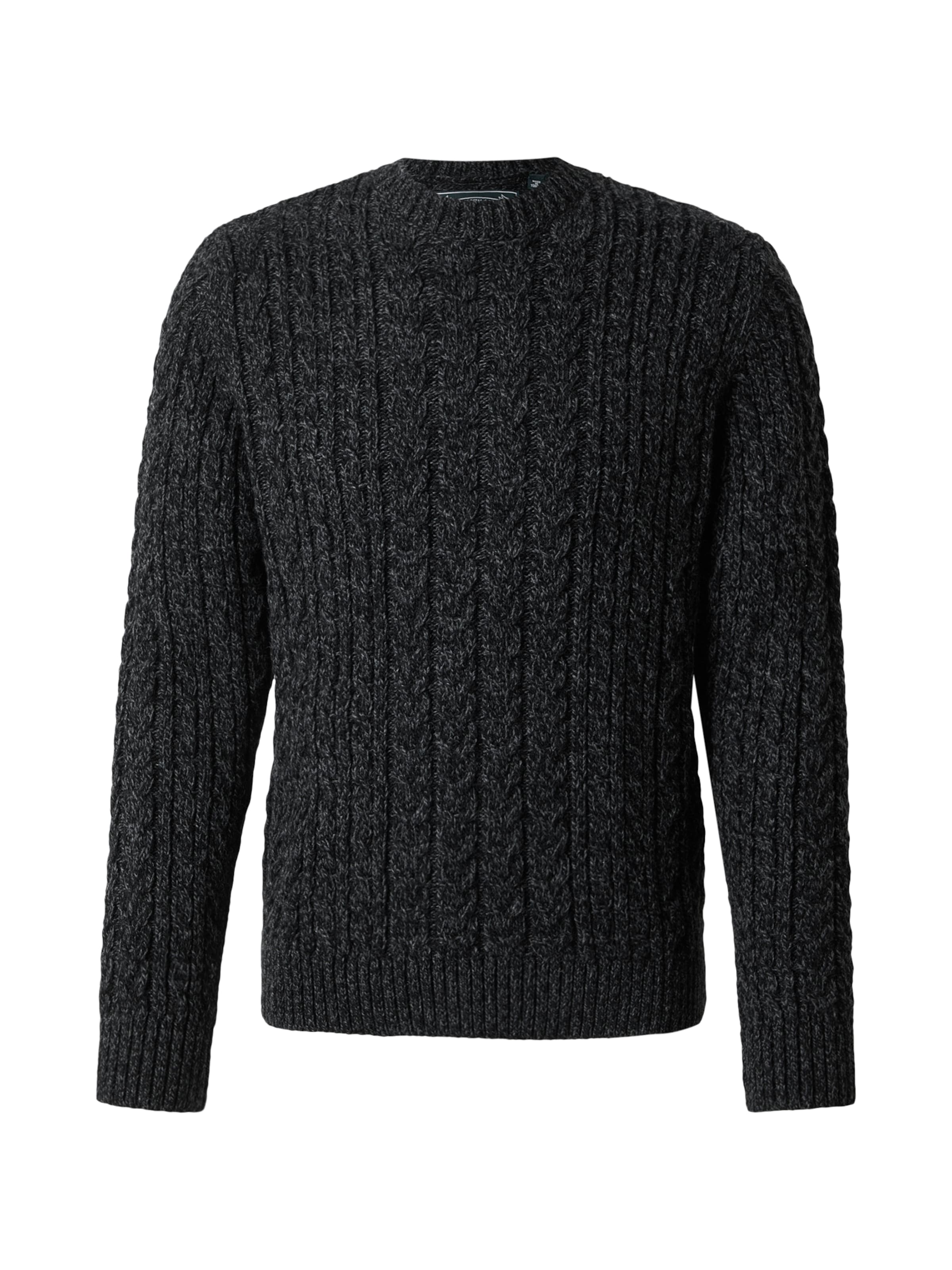 Pulover 'JACOB CABLE' de la Superdry pe negru: față