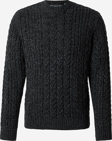 Pull-over 'JACOB CABLE' Superdry en noir : devant