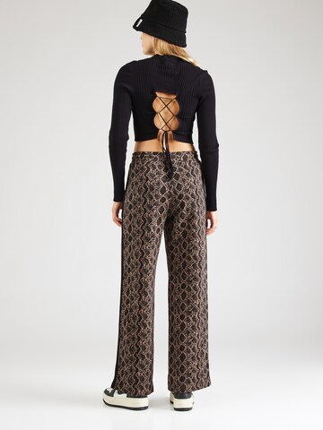 Monki Wide Leg Hose in Braun