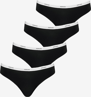 Nur Die Slip in Schwarz: Vorderseite