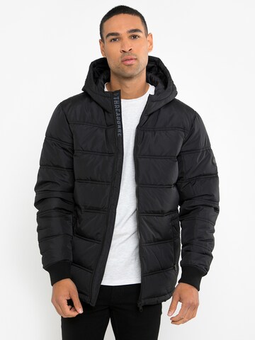 Threadbare Winter jacket 'Beechwood' in Black