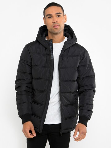 Threadbare Winter Jacket 'Beechwood' in Black