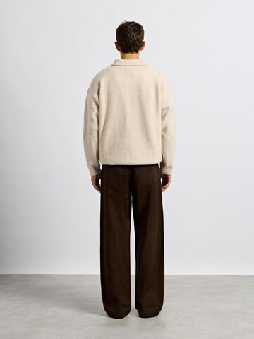 Burocs Wide leg Chino Pants in Brown